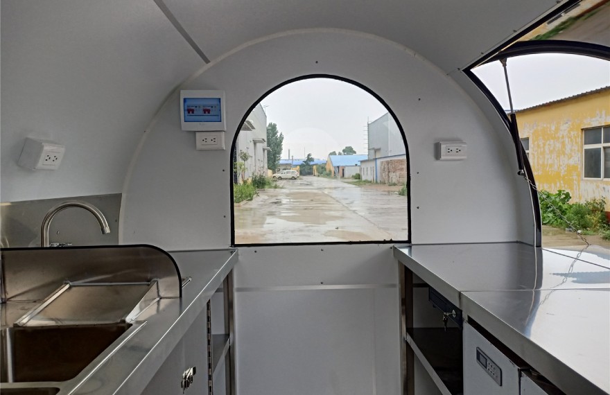7ft small trailer bar interior